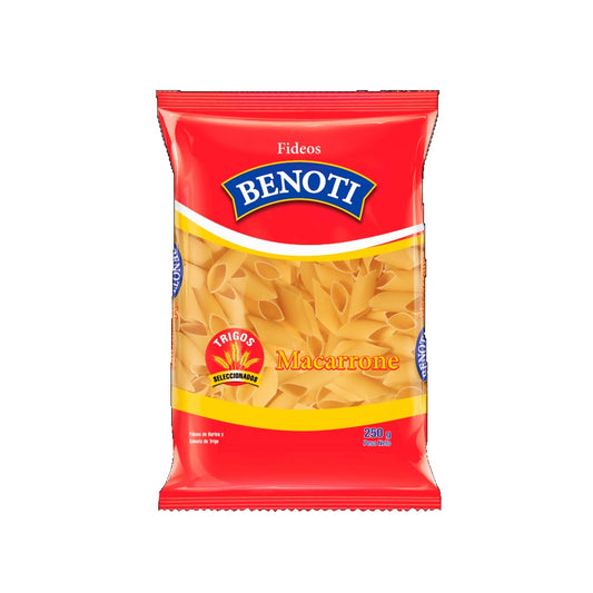 Fideo macarrone 250gr Benoti