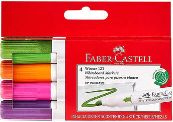 Plumones para pizarra estuche cartón x 4 und Winner 123