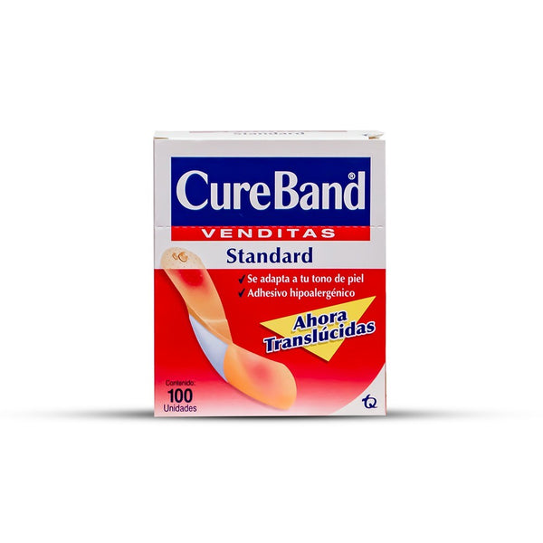 Bandas adhesivas (curitas) x 100 unidades cureband