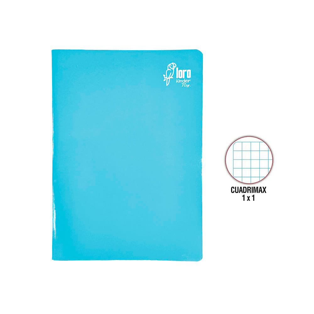 Cuaderno engrapado cuadrimax 1x1 A4 80 hojas Loro