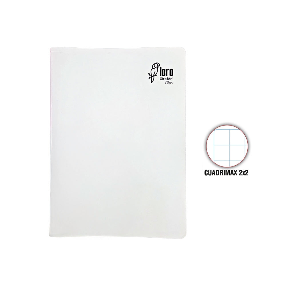 Cuaderno engrapado cuadrimax 2x2 A4 80 hojas Loro