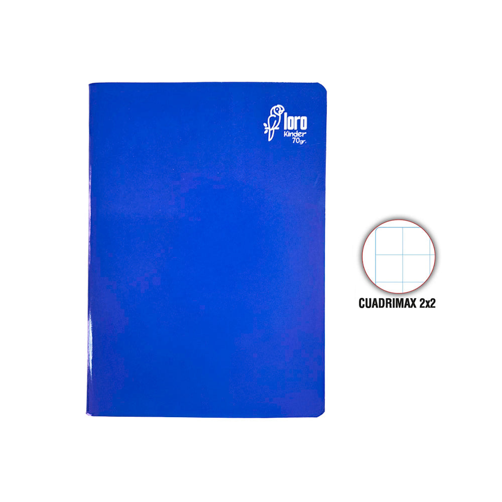 Cuaderno engrapado cuadrimax 2x2 A4 80 hojas Loro