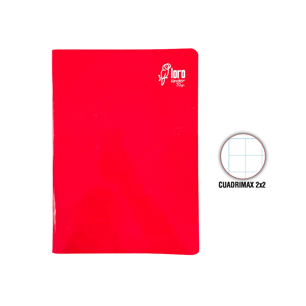 Cuaderno engrapado cuadrimax 2x2 A4 80 hojas Loro