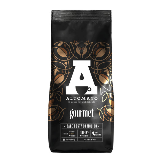 Café tostado molido gourmet p/pasar 450 gr Altomayo
