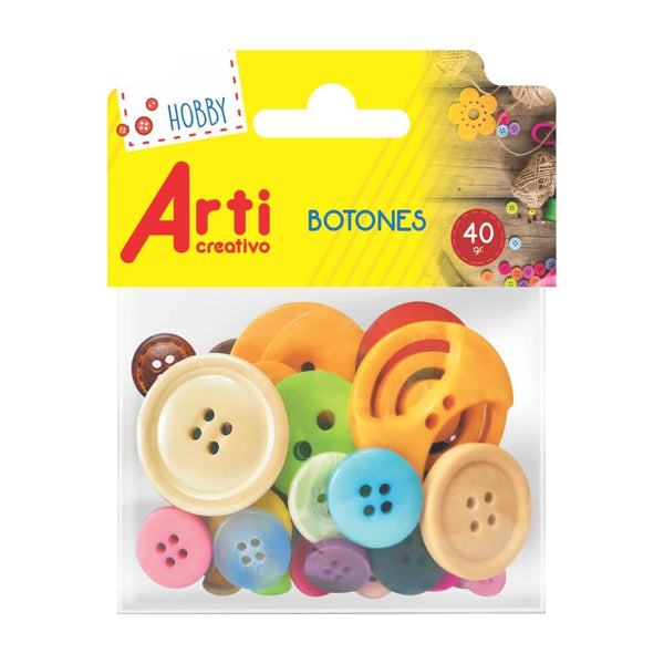Botones surtido x 40 gramos Arti Creativo