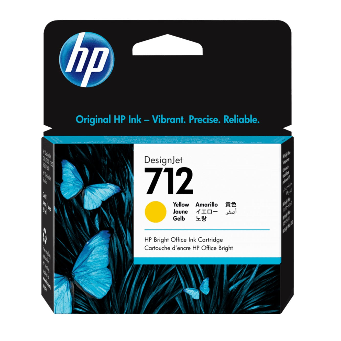 Tinta 712 amarillo 3ED69A 29 ml HP