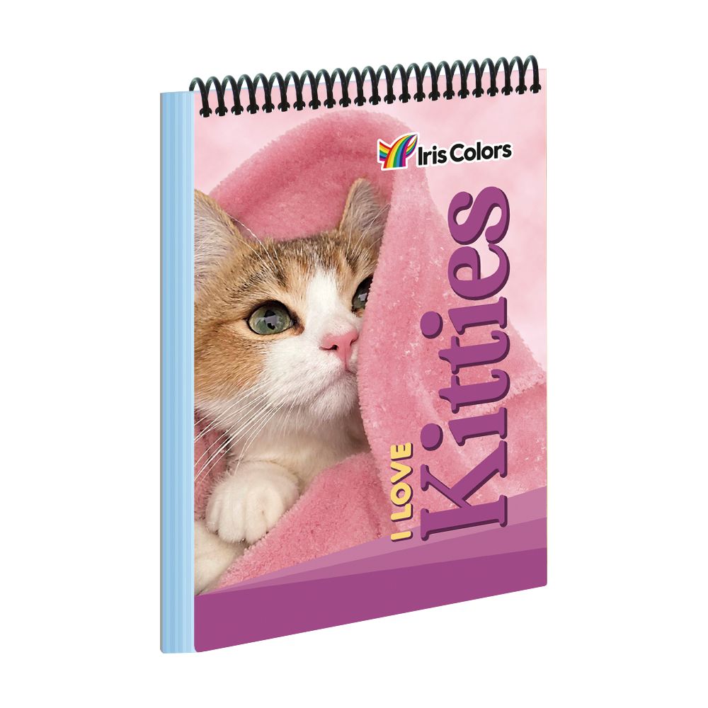 Libreta espiral cuadriculado A6 70 hojas tipo block Iris Color