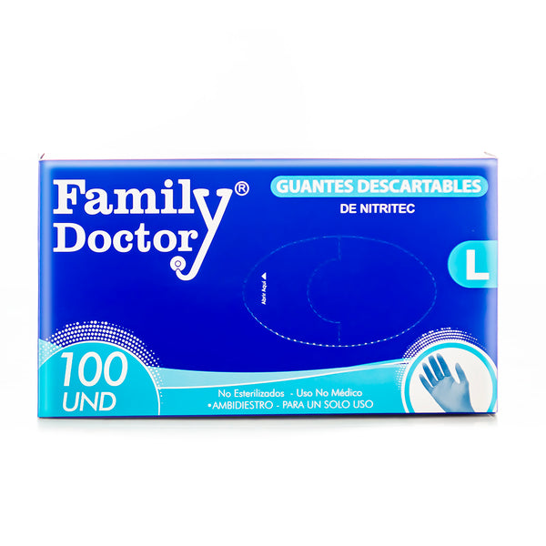 Guantes nitritec x100 und talla L Family Doctor