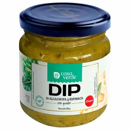 Dip de alcachofa con espinaca y queso 200 gr Casa Verde