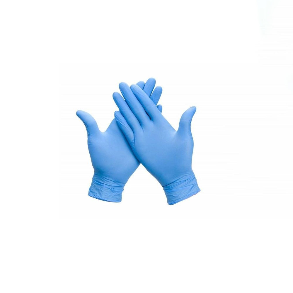 Guantes nitrilo celeste x100 und talla S Alkhopar