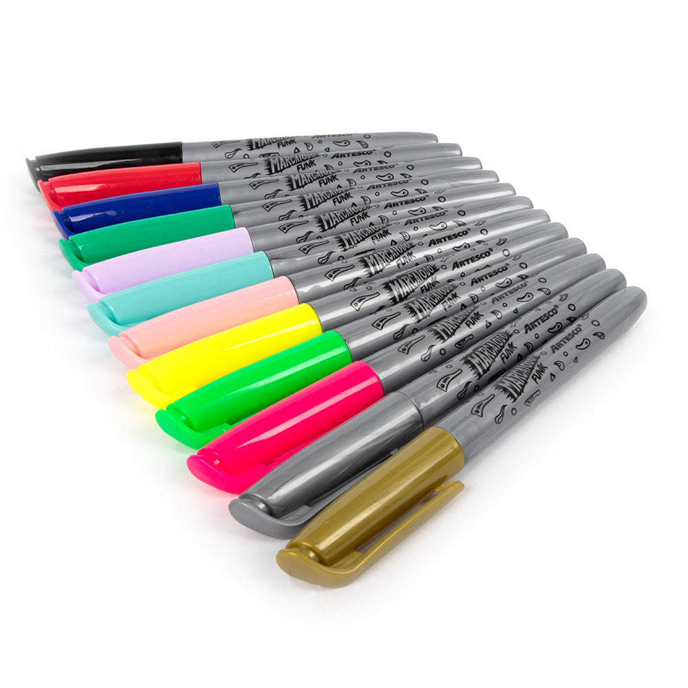 Marcador permanente marcatodo estuche x12 und funk Artesco