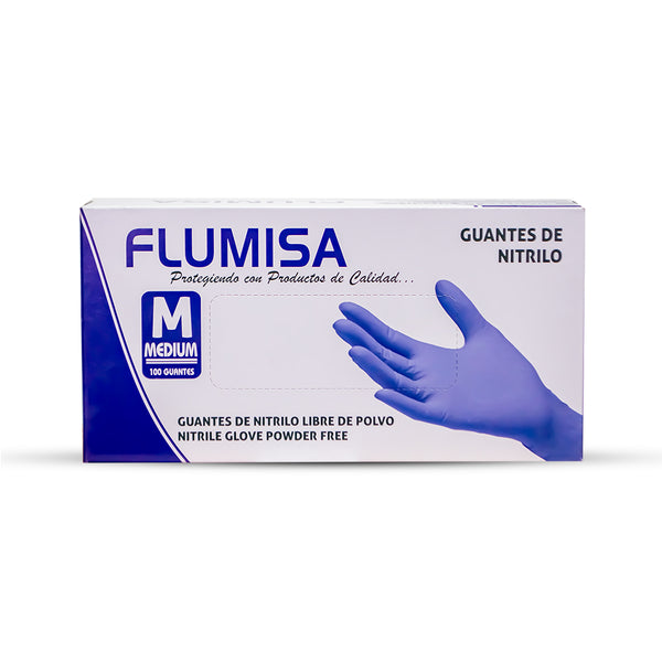 Guantes de vinilo x100 und talla M Flumisa