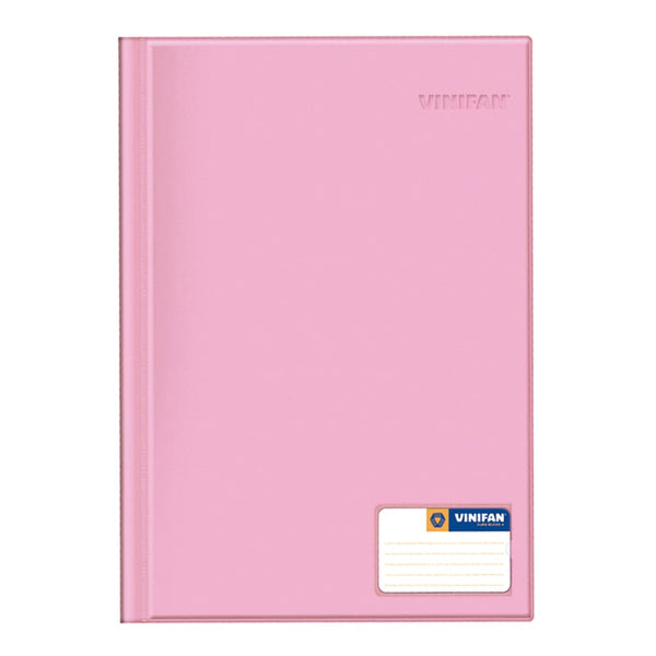 Folder doble tapa oficio con gusano rosado Vinifan