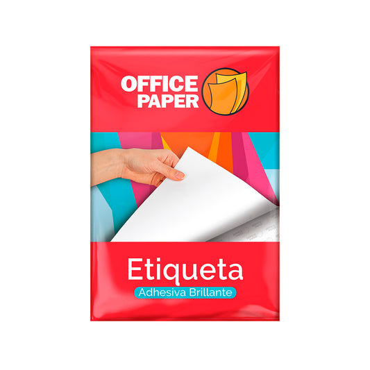 Etiqueta Inkjet Brillante A4 x 25 hojas Office Paper
