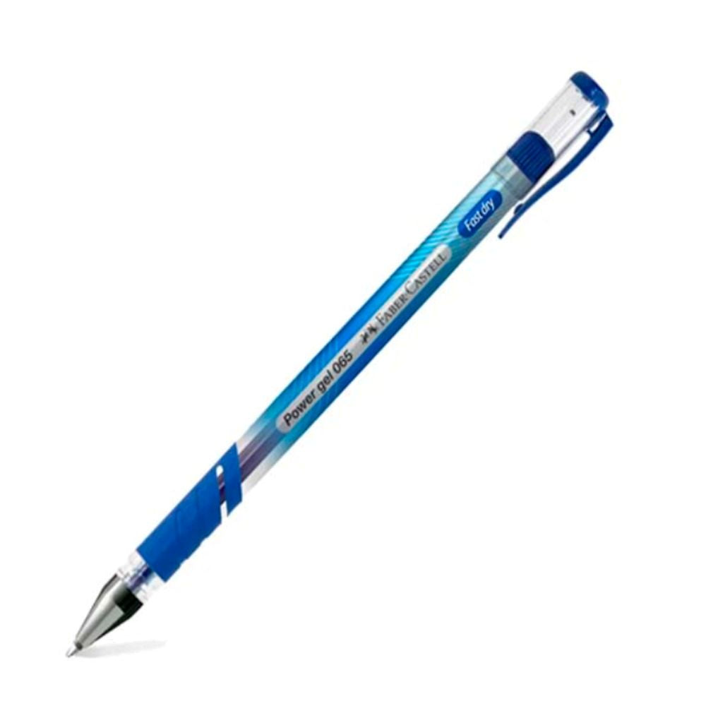 Lapicero azul tinta gel 065 power gel 0.5mm Faber-Castell