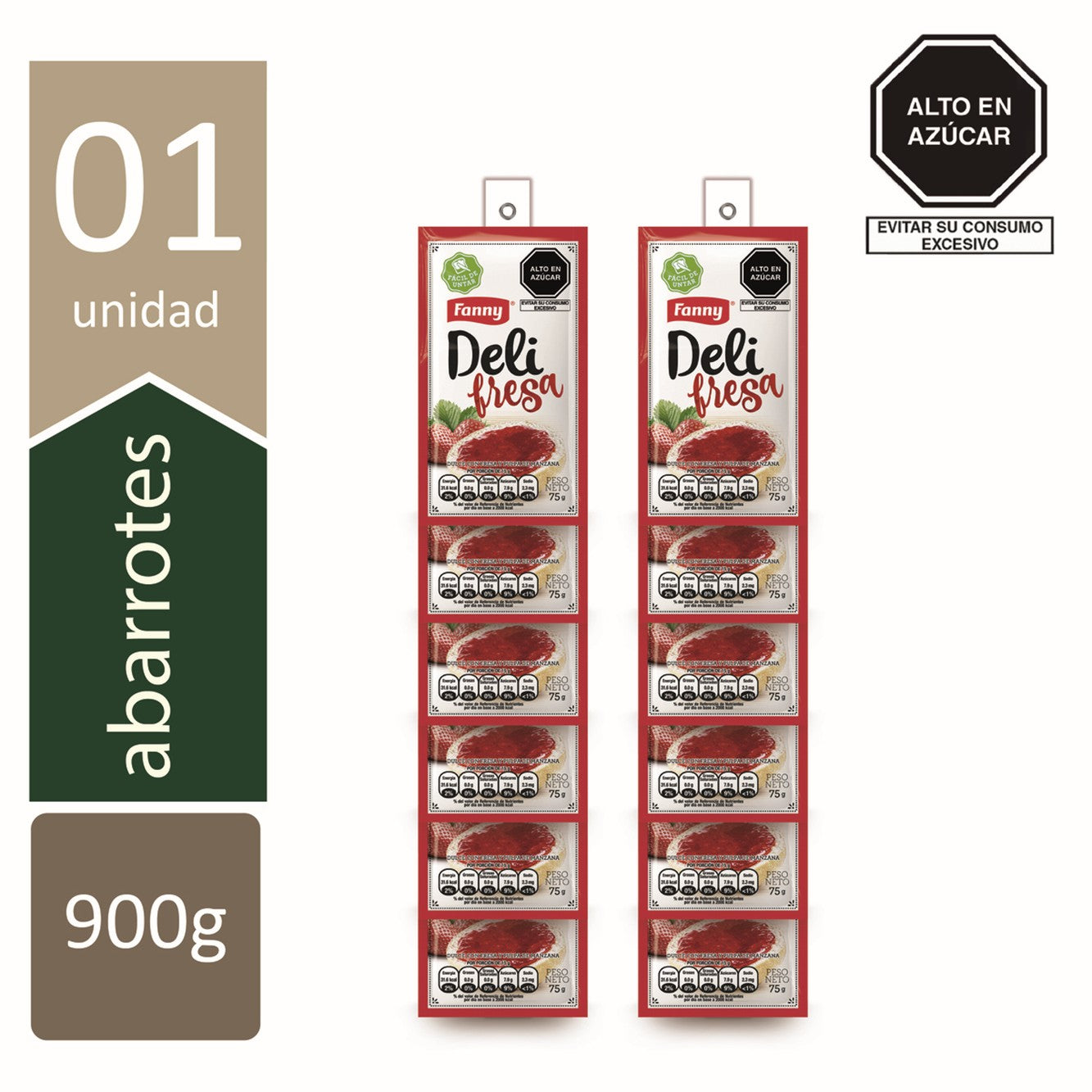 Mermelada de fresa 75 gr deli Fanny