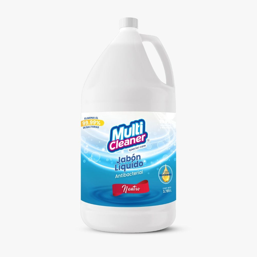 Jabón liquido antibacterial neutro 3.8L Multicleaner