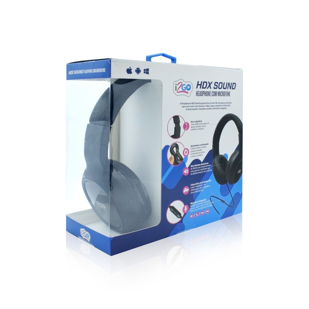 Audífono con micrófono cable over the heads I2go