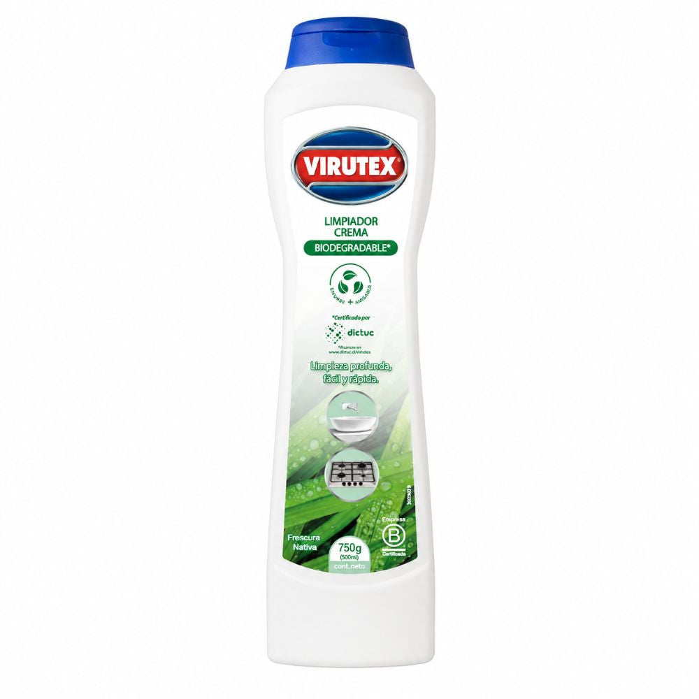 Limpiador multiuso en crema 750 gr Virutex