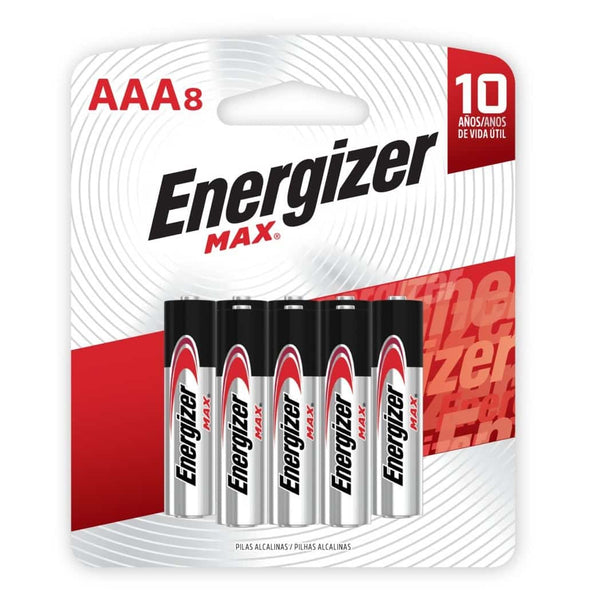 Pila AAA x 8und 1.5v Max Energizer