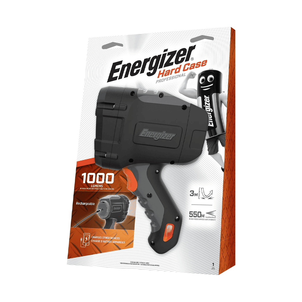 Linterna Hard case recargable 1000 Lúmenes Energizer