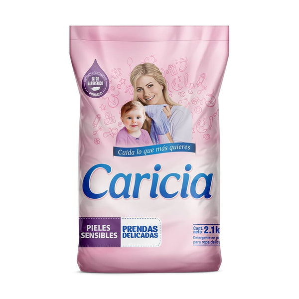 Detergente en polvo para bebe 2.1kg Caricia
