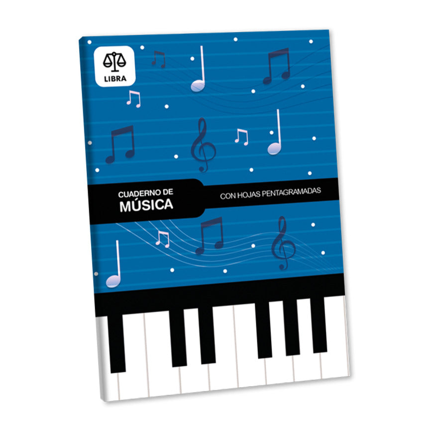 Cuaderno de música A4 pentagramado 30 hojas