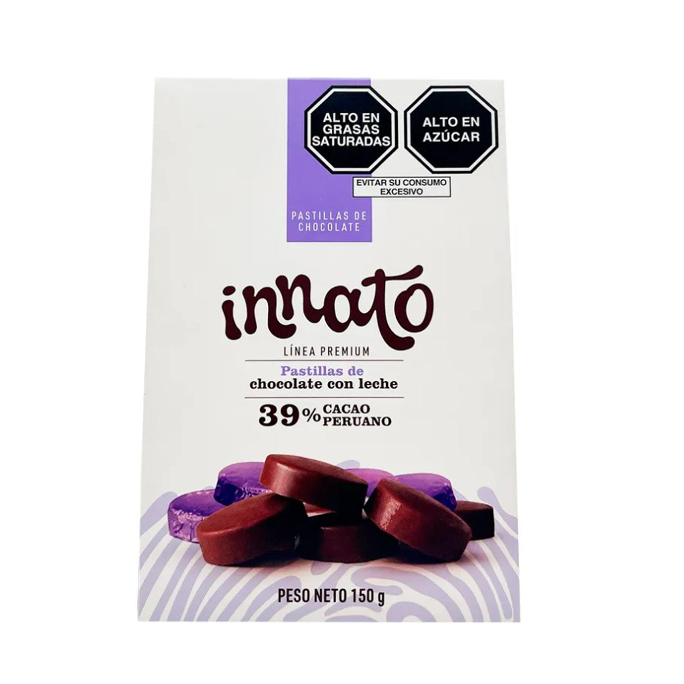 Pastillas chocolate con leche x150gr Innato