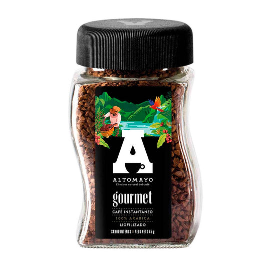 Café instantaneo Gourmet frasco 45 gr Altomayo