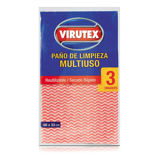 Paño de limpieza multiuso x3und clasica Virutex