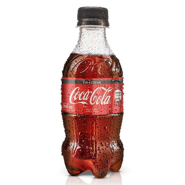 Gaseosa 300 ml pack x 6 un Coca Cola sin azúcar