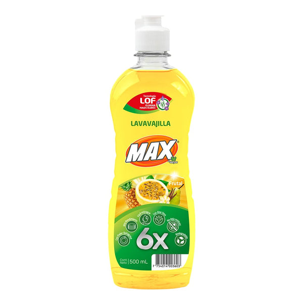 Lavavajilla liquido frutal x 500 ml Max