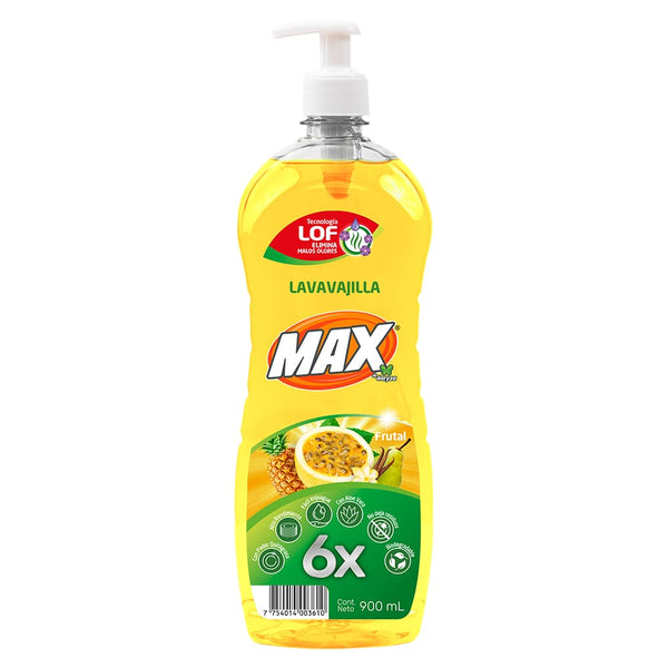 Lavavajilla liquido frutal x 900 ml Max
