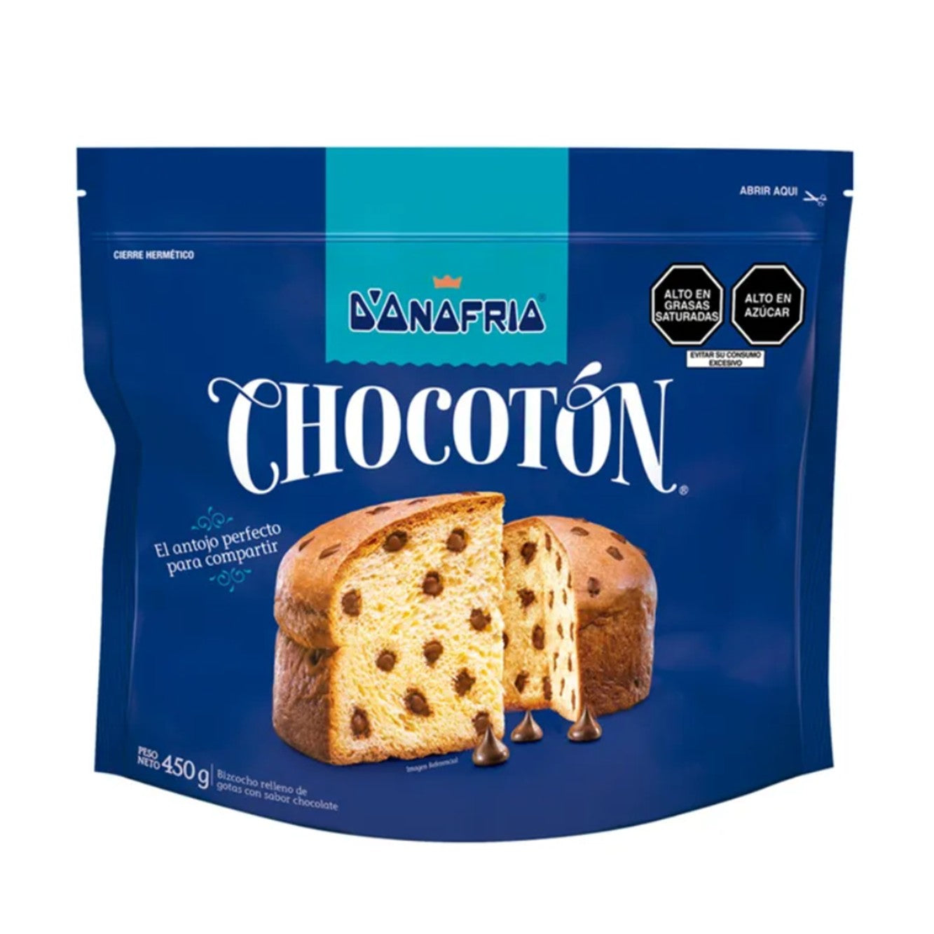 Panetón chocotón bolsa 450 gr Donofrio