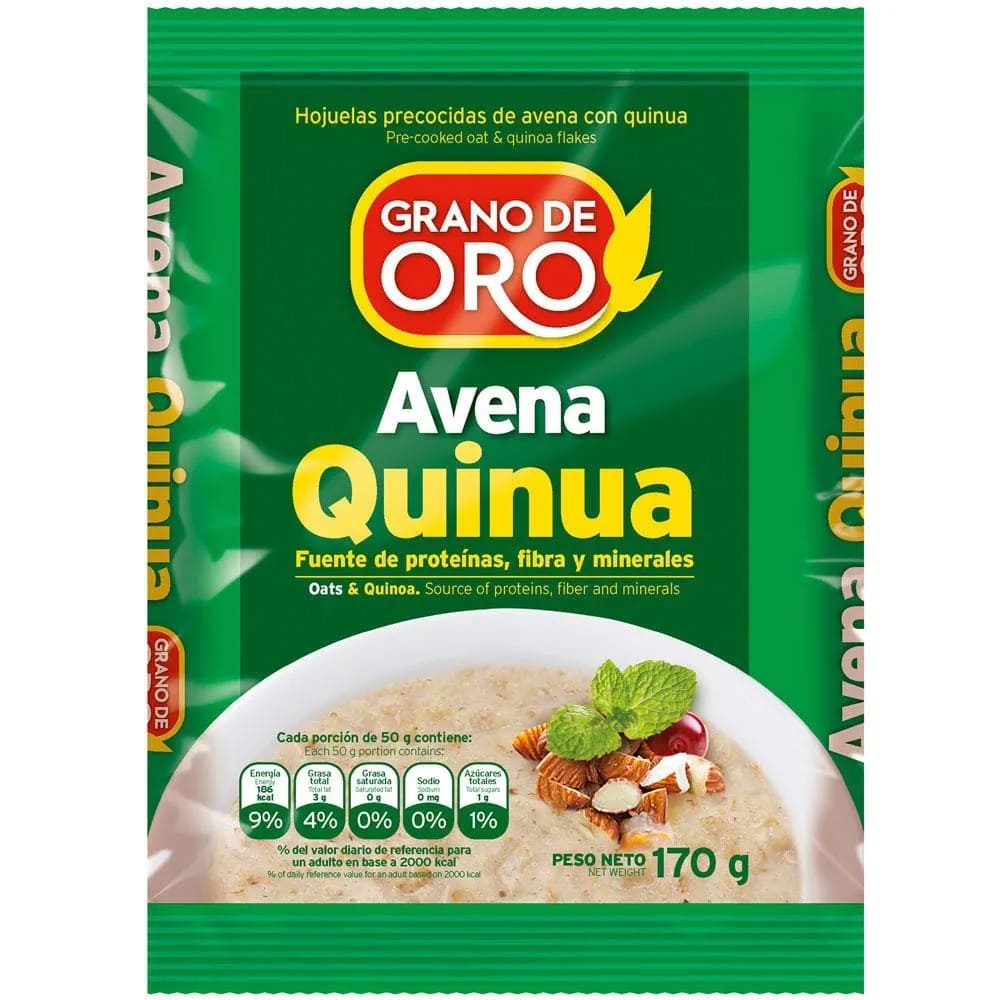 Quinua avena 170 gr grano de Oro
