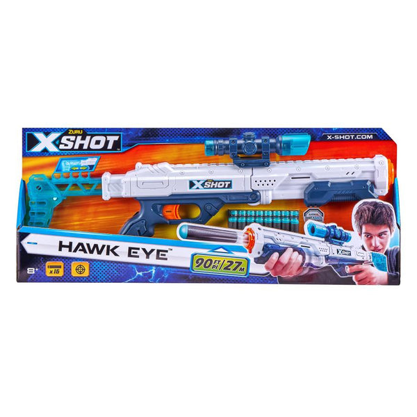 Lanzador hawk eye con 16 dardos X-SHOT