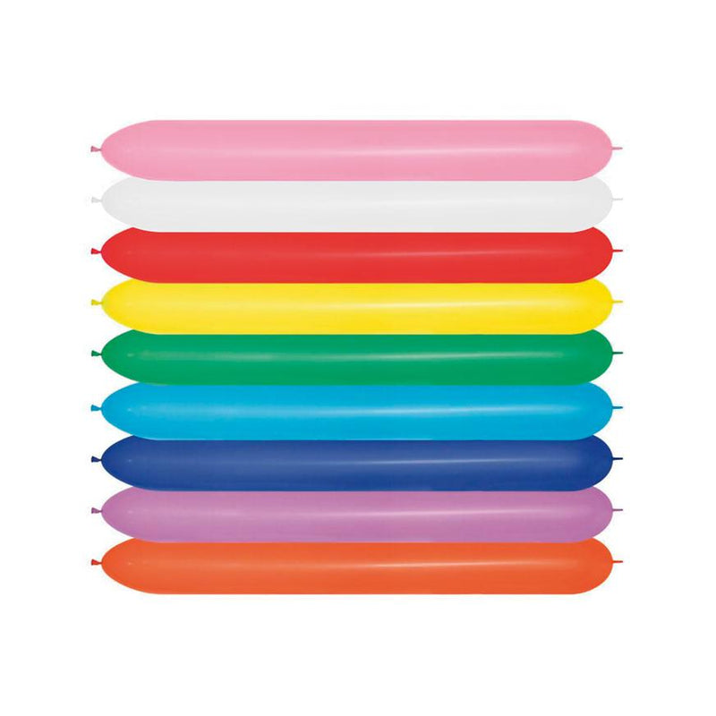 Globo pencil colores surtidos bolsa x 100 unidades Payaso