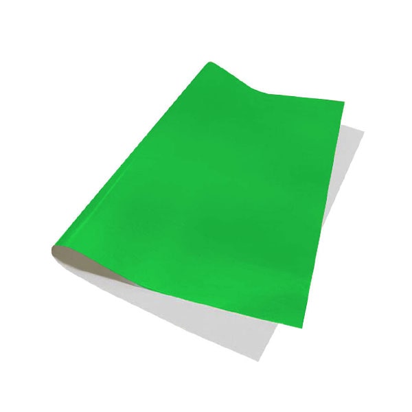 Papel lustre color verde claro rollo x 3 unidades