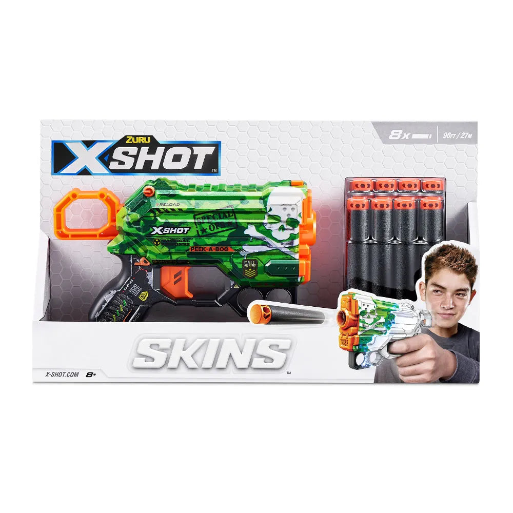 Lanzador dardos skins menace X-SHOT