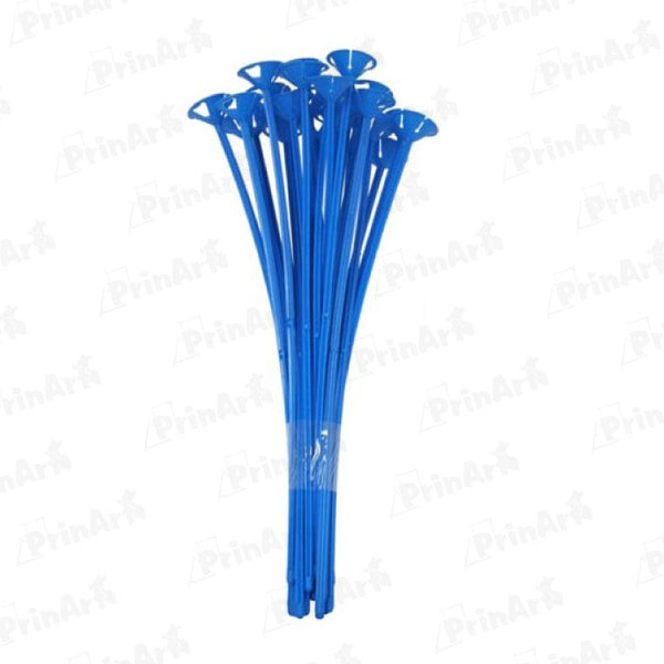 Paliglobos de plástico azul x 12 unidades
