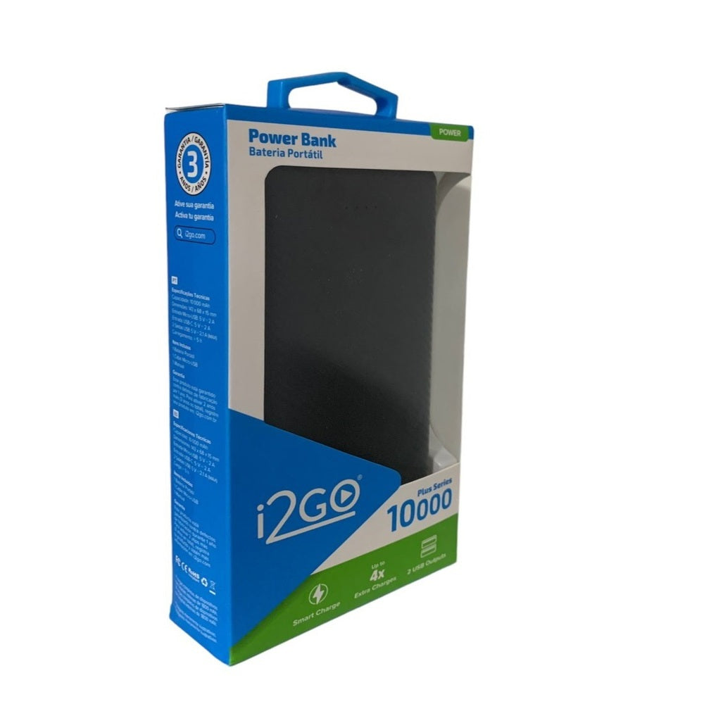 Powerbank batería de 10,000 amperios I2go