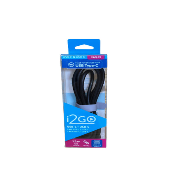 Cable tipo C a tipo C 1.5 mt I2go