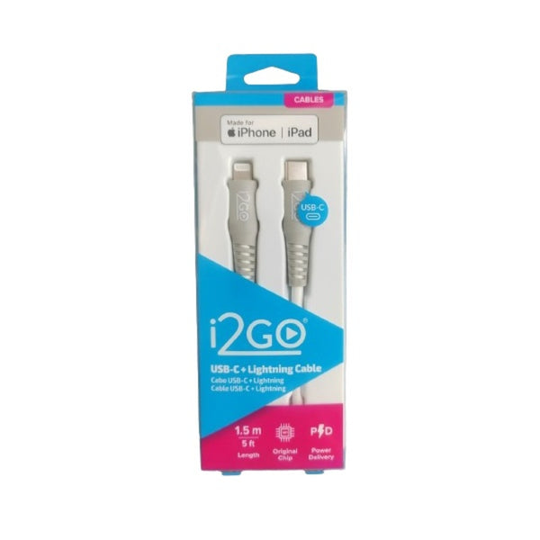 Cable lightning a tipo c 1.5 mt I2go