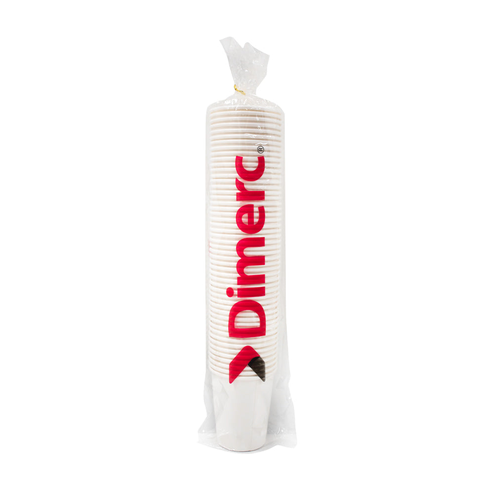 Vaso Polipapel blanco 8 oz paquete 50 unidades Dimerc