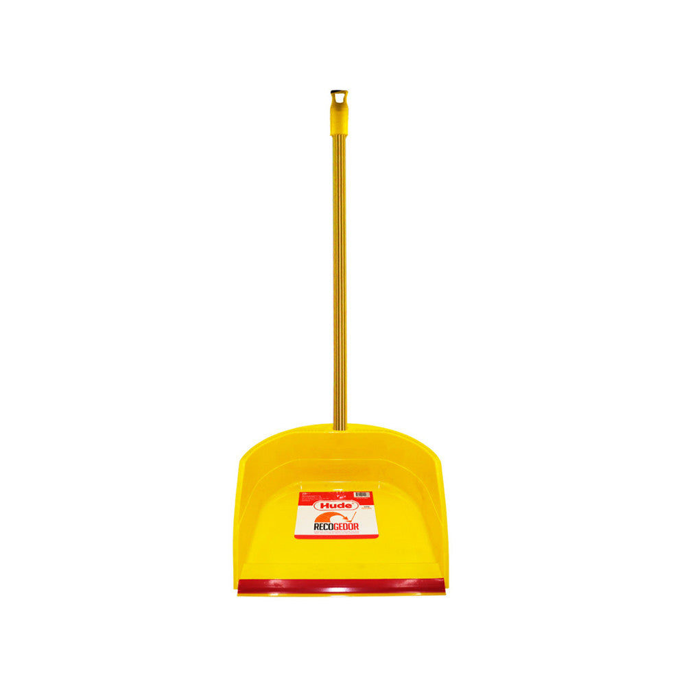 Recogedor basura plástico amarillo Hude