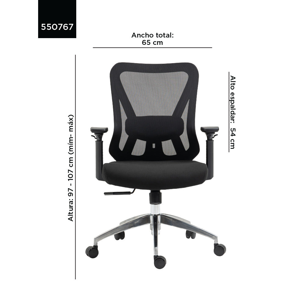 Silla Gerencial RTA C4227L negro Venso