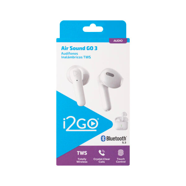 Audifono TWS BT air sound go 3gen i2Go