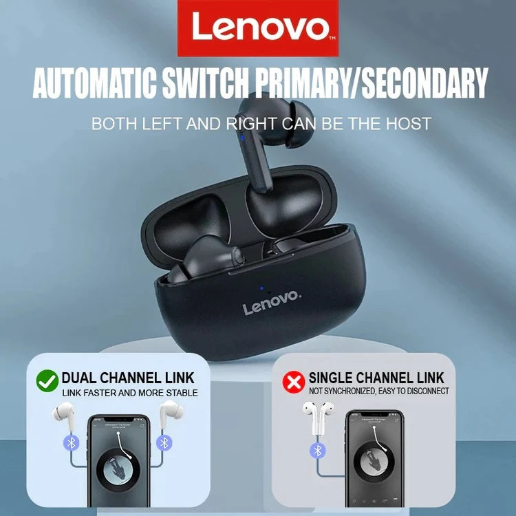 Audifono TWS BT HT05 negro Lenovo