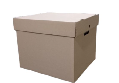 Caja de cartón con troquel 40.5 x 59.2 x 19.4 cm paquete por 25 und