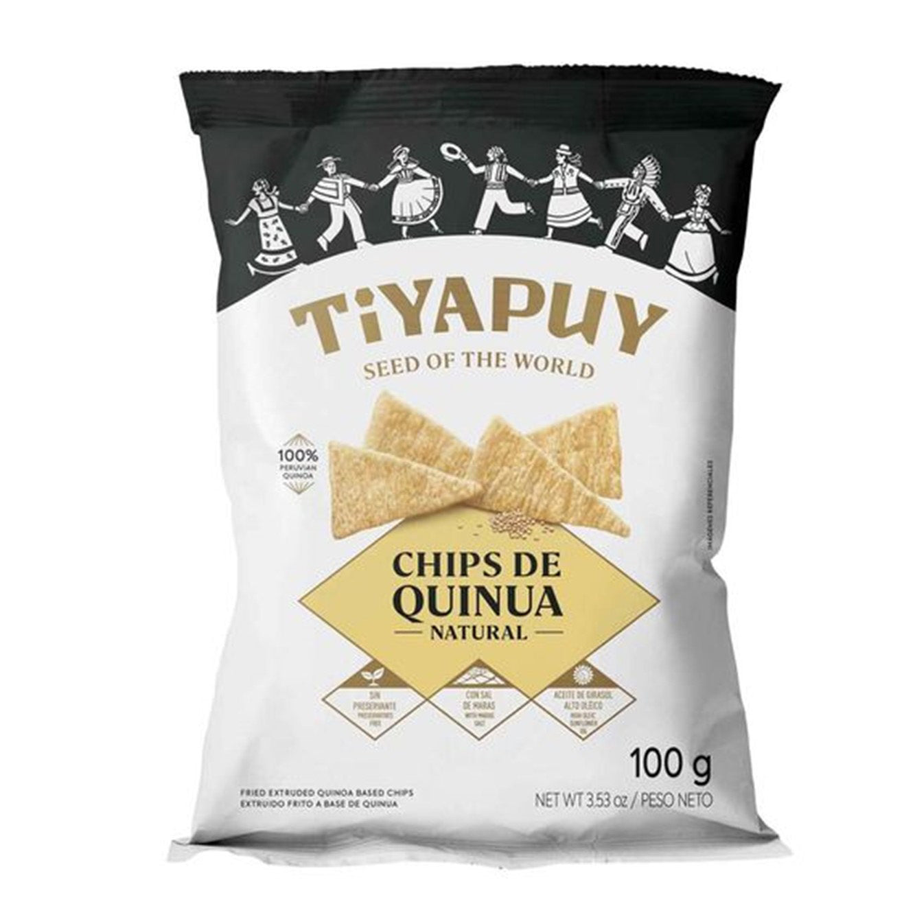 Chips de Quinua Natural 100gr Tiyapuy